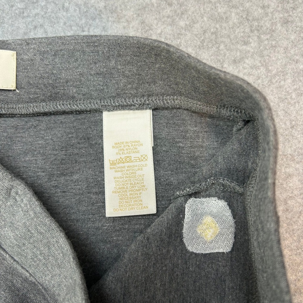 Kate Spade Gray Jamie Knit Ponte Leggings Pants Bow Ankle Stretch Girls Sz Large - Picture 6 of 11